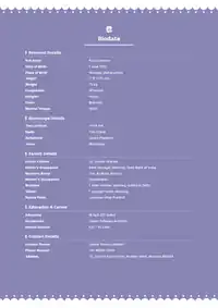 Lavender Lace marriage biodata template